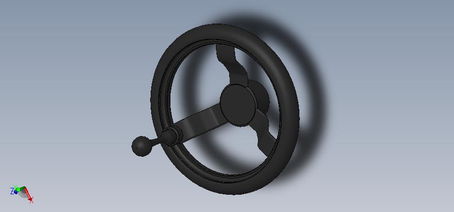 Handwheel, Unthrd & Pntd, Rear, 6", 3/4" Bore, GVM-16G